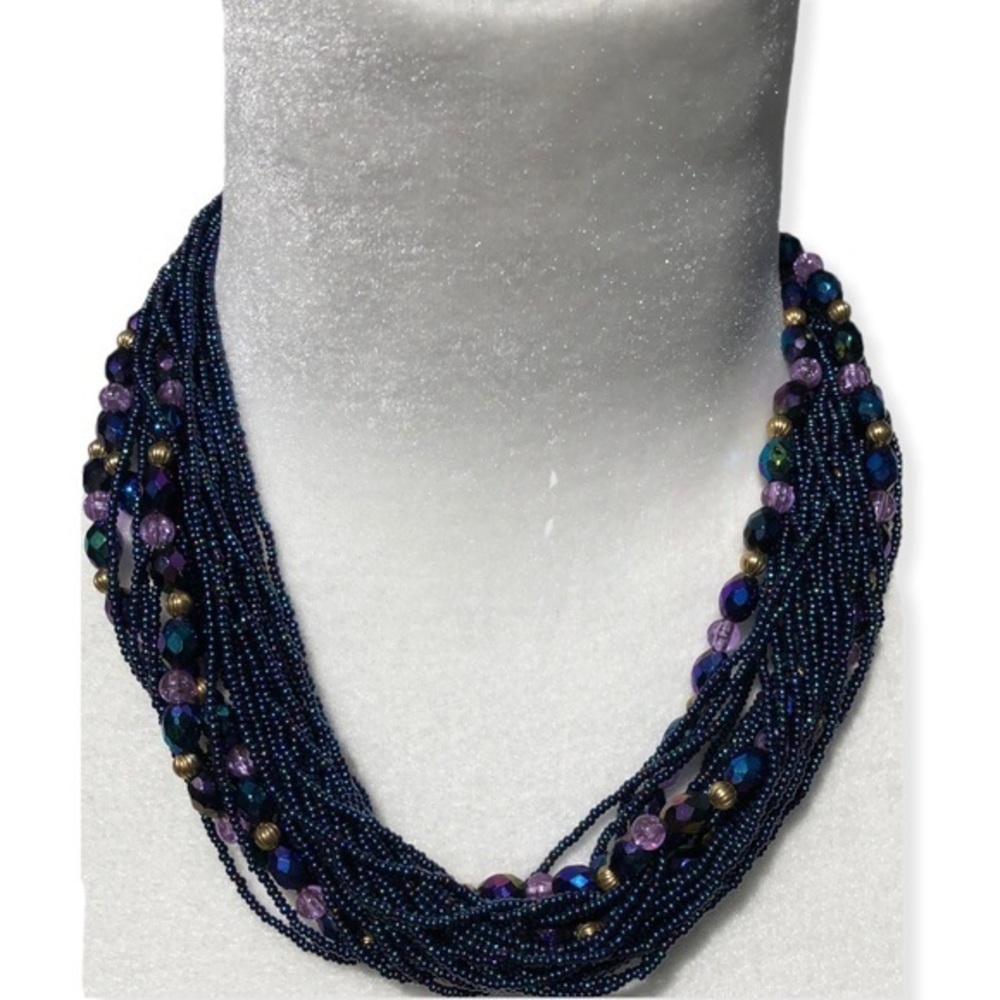 5‎ for $25 ❄️ Necklace Layers of Mixed Beaded Strands